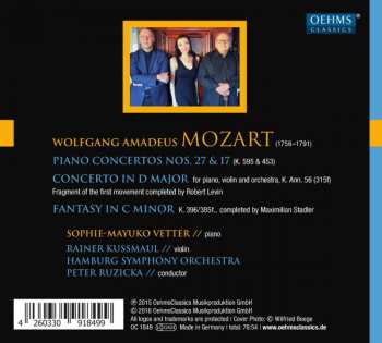 CD Wolfgang Amadeus Mozart: Piano Concertos Nos. 17 & 27 ; Fragment & Fantasy 426976