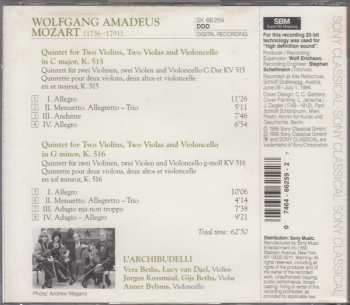 CD Wolfgang Amadeus Mozart: String Quintets (In C Major, K.515 · In G Minor, K.516)