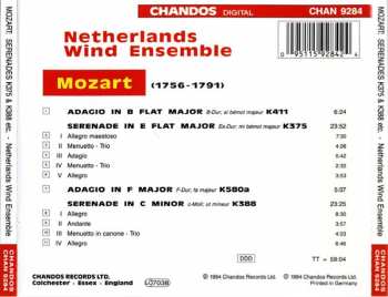 CD Wolfgang Amadeus Mozart: Serenades In C Minor K388 / In E Flat K375 / Adagio K111 / Adagio K580A