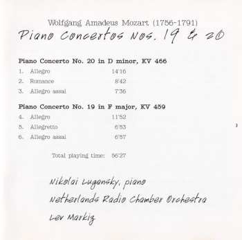 CD Wolfgang Amadeus Mozart: Piano Concertos Nos. 19 & 20 422931