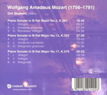 CD Wolfgang Amadeus Mozart: Complete Piano Sonatas Vol.1 428272
