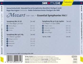CD Wolfgang Amadeus Mozart: Essential Symphonies Vol. I: Nos. 1 • 25 • 41 Jupiter 535280