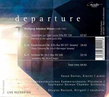 CD Wolfgang Amadeus Mozart: Departure (Overture Lucio Silla KV 135 / Piano Concerto In E-Flat Major KV 271 'Jenamy' / Symphony No. 34 In C Major KV 388)  432932