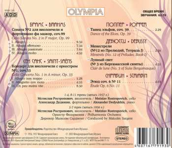 CD Mstislav Rostropovich: Brahms, Saint-Saëns, Popper, Debussy, Scriabin 355719