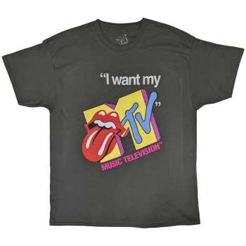 Merch MTV: Mtv Unisex T-shirt: Rolling Stones I Want My Mtv  (small) S