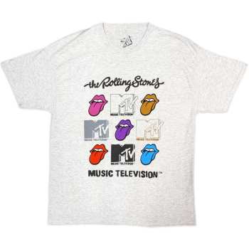 Merch MTV: Tričko Rolling Stones Logo Mtv Grids