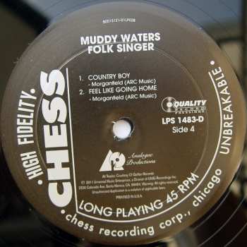 2LP Muddy Waters: Folk Singer