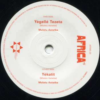 Album Mulatu Astatke: Yègellé Tezeta / Yèkatit