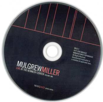 CD Mulgrew Miller: Live At The Kennedy Center Volume One 491786