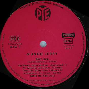 LP Mungo Jerry: Baby Jump (Electronically Tested) 521975