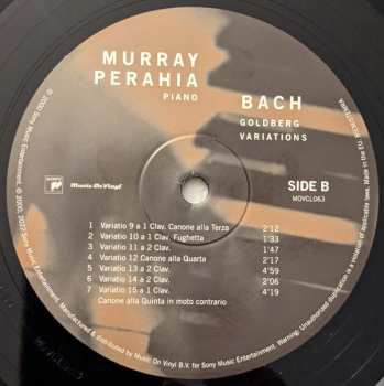 2LP Murray Perahia: Goldberg Variations 441759