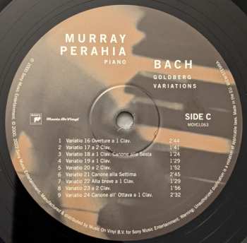 2LP Murray Perahia: Goldberg Variations 441759