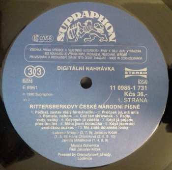 LP Musica Bohemica: Rittersberkovy České Národní Písně 155515