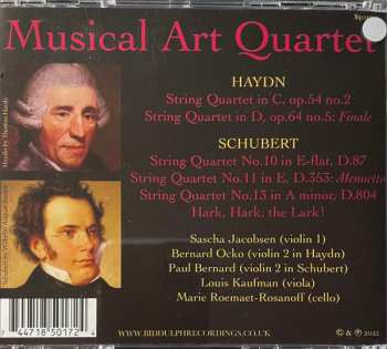 CD Musical Art Quartet: Op.54 No.2 & Op.64 No.5 (Finale) / D.87, D.353 (Menuetto) & D.804 437351