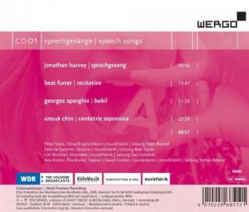 CD MusikFabrik: Sprechgesänge | Speech Songs 324495