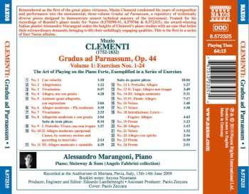 CD Muzio Clementi: Gradus Ad Parnassum • 1 • Exercises Nos. 1 - 24 460294