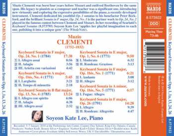 CD Muzio Clementi: Keyboard Sonatas From Opp. 1, 1a, 13, 24, 26 231538