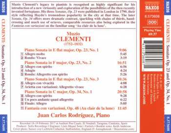 CD Muzio Clementi: Keyboard Sonatas Op. 23, Nos. 1-3; Op. 34, No. 1 275761