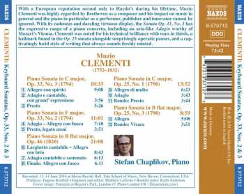 CD Muzio Clementi: Keyboard Sonatas, Op. 33, No.2 & 3 319538