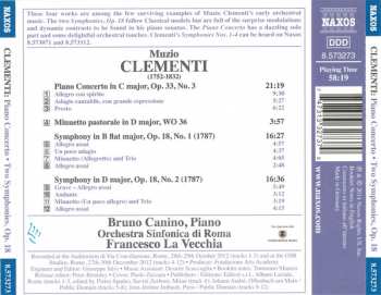 CD Muzio Clementi: Piano Concerto In C Major / Two Symphonies, Op. 18 119775
