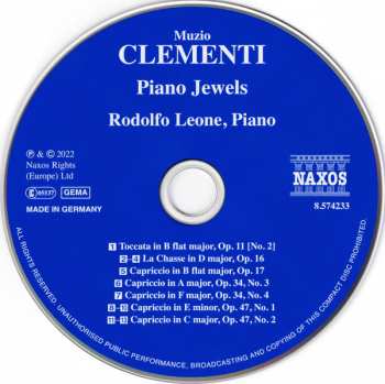 CD Muzio Clementi: Piano Jewels 194389