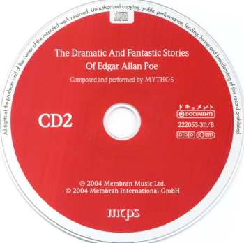 2CD Mythos: The Dramatic And Fantastic Stories Of Edgar Allan Poe 507769