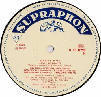 LP Naďa Urbánková: Drahý Můj