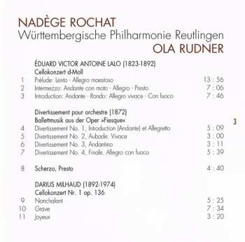 SACD Nadège Rochat: Lalo Milhaud Cellokonzerte 455729