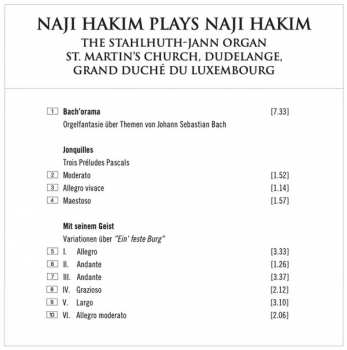 CD Naji Hakim: Hakim Plays Hakim, The Stahlhuth-Jann Organ 321223