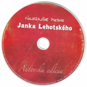 CD Ján Lehotský: Najkrajšie Piesne Janka Lehotského 24664