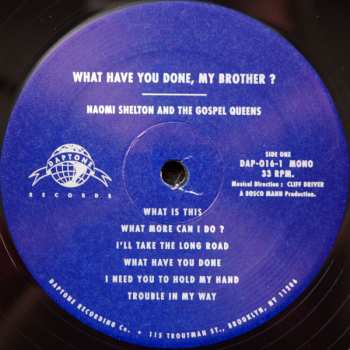 LP Naomi Shelton: What Have You Done, My Brother? 351808