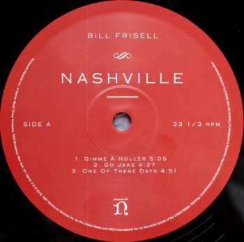 2LP Bill Frisell: Nashville LTD 24708