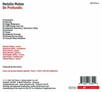 CD Natalia Mateo: De Profundis 315410