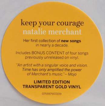 2LP Natalie Merchant: Keep Your Courage CLR | LTD 476904