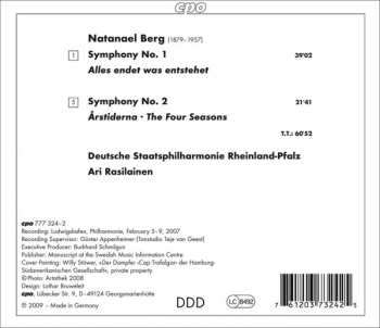CD Natanael Berg: Symphonies 1 & 2 291258
