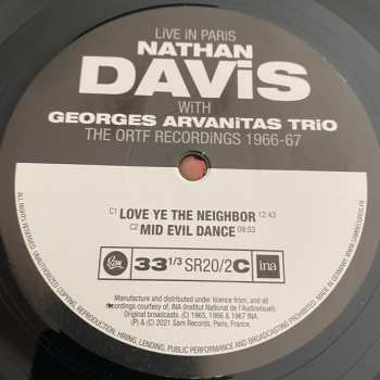 3LP Nathan Davis: Live In Paris - The ORTF Recordings 1966/67 404922