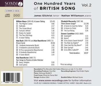 CD Nathan Williamson: One Hundred Years of British Song Vol. 2 496017