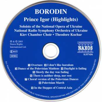 CD National Radio Symphony Orchestra Of Ukraine: Prince Igor (Highlights) 442534