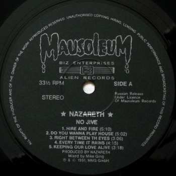 LP Nazareth: No Jive CLR 388575