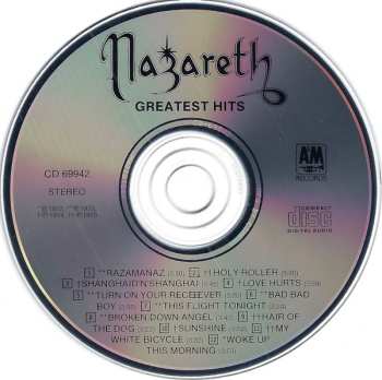 CD Nazareth: Greatest Hits