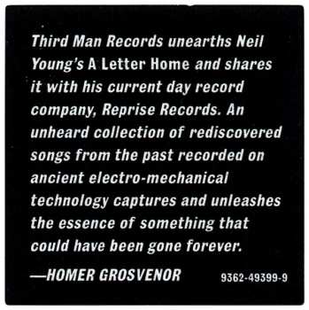 CD Neil Young: A Letter Home 20197
