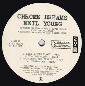 2LP Neil Young: Chrome Dreams 465889