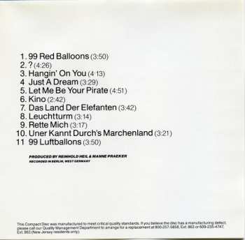 CD Nena: 99 Luftballons