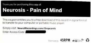 LP Neurosis: Pain Of Mind LTD | CLR 415548