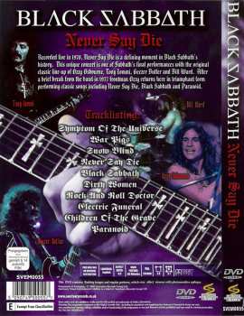 DVD Black Sabbath: Never Say Die 24967