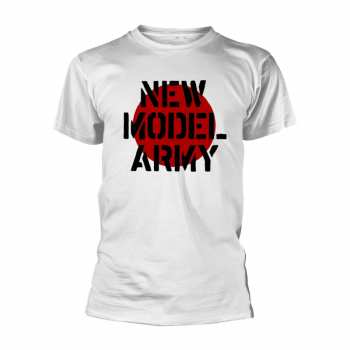 Merch New Model Army: Tričko Logo New Model Army (white) XXL