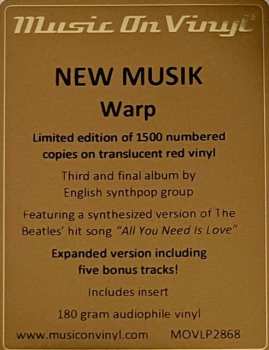 2LP New Musik: Warp LTD | NUM | CLR 388233