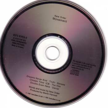 CD New Order: Movement 24234