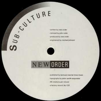 Album New Order: Sub-Culture