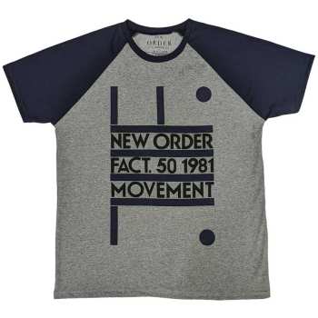 Merch New Order: New Order Unisex Raglan T-shirt: Movement (xx-large) XXL